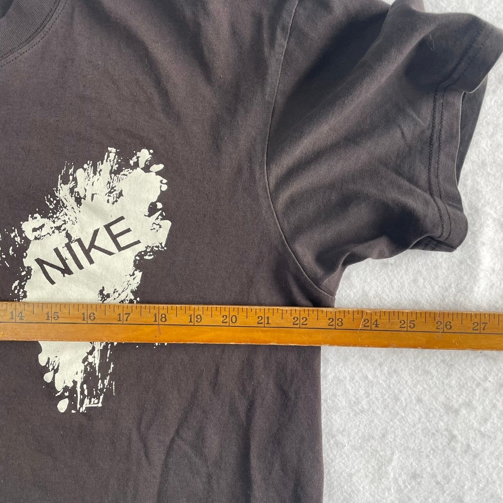 Nike Swim T-Shirt Mens XL Brown Splatter Graphic Short Sleeve Cotton Tee - Picture 5 of 6